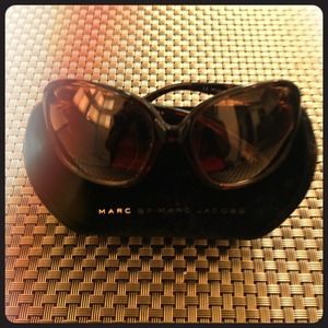 MARC by Marc Jacobs brown oversized sunglasses
