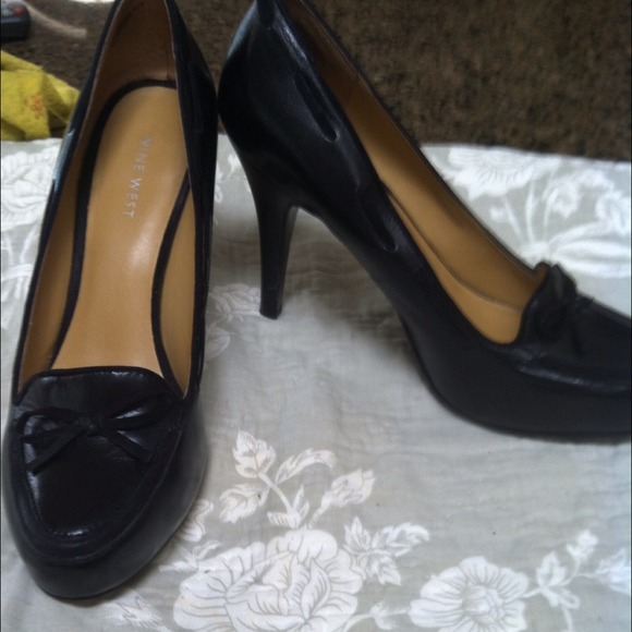 Black pair of heels