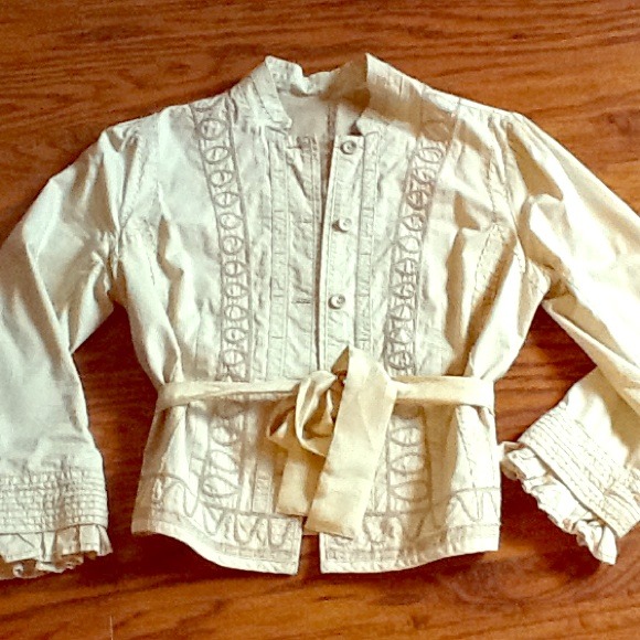 REVERSIBLE cropped embroidered jacket
