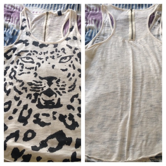 Cream Sheer Lion Top