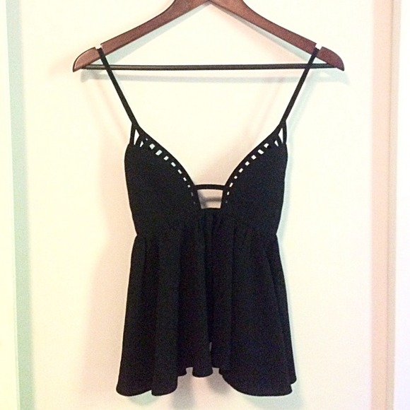 LF millau - Black Babydoll Top