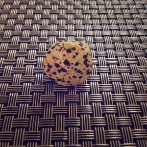 Black and white stone fashion ring