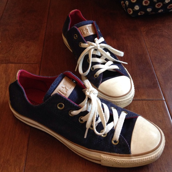 Dark Teal Corduroy Converse