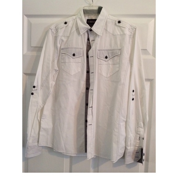 Stylish men's shirt. Worn once. Dry cleaned