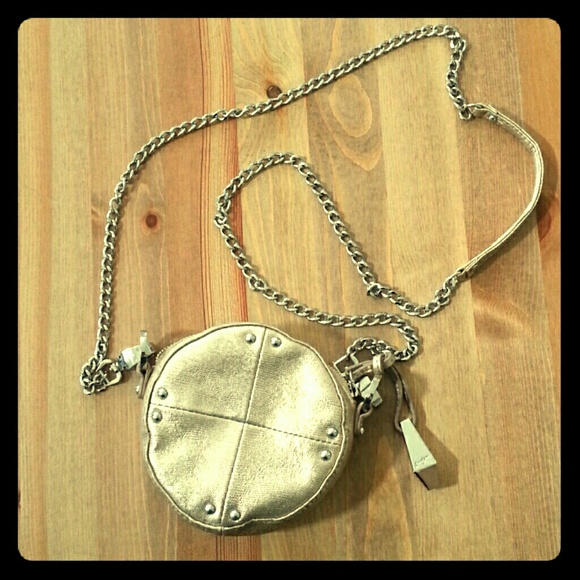 A Junior Drake Mini Metalic Gold Crossbody