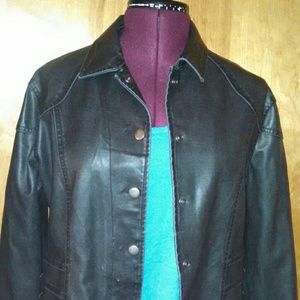 Faux leather jacket