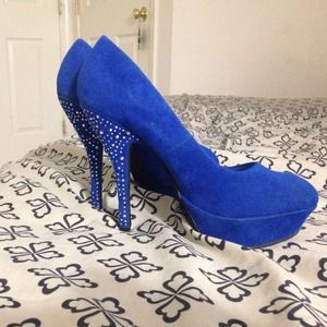 4 inches blue bamboo heal