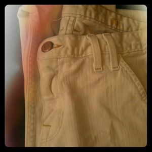 J Crew off-white Matchstick jeans