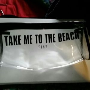 Clear Victorias secret makeup bag