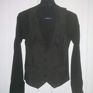 Black Pinstripe Vest