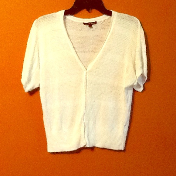 White cardigan top