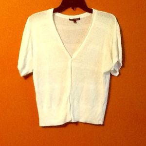 White cardigan top