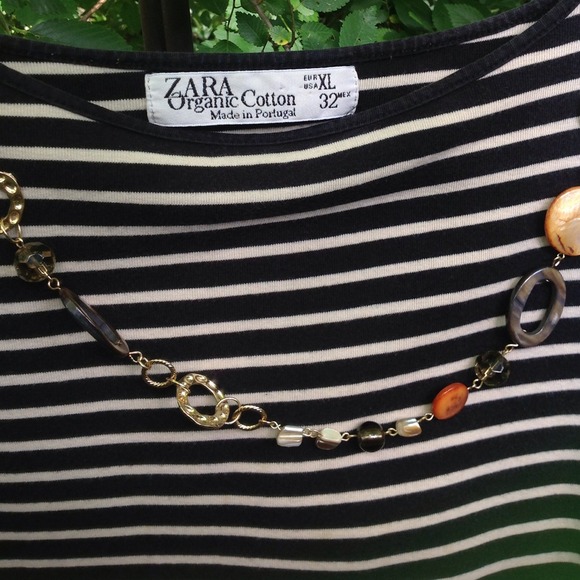 Black & tan striped top - Picture 2 of 2