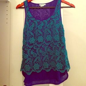 Blue Club Monaco Tank XS