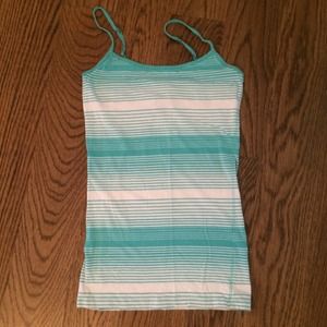 Blue/white stripe tank