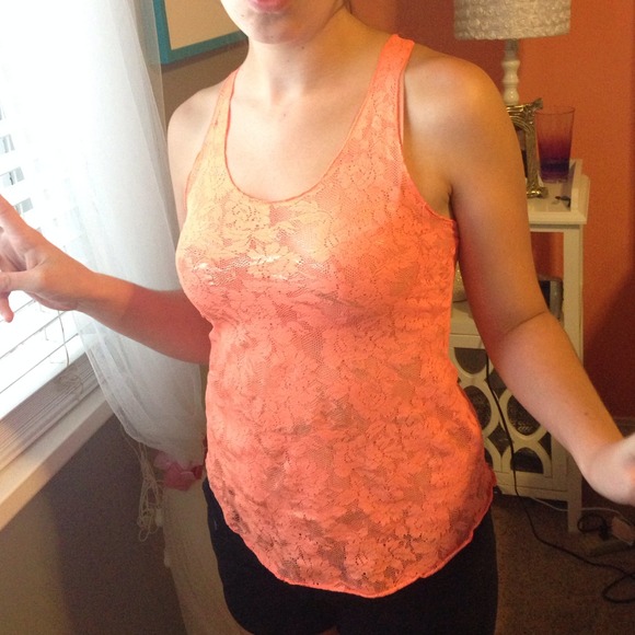 A lace tank