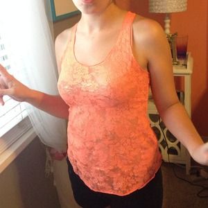A lace tank