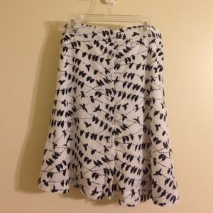 High Waisted A-line Skirt