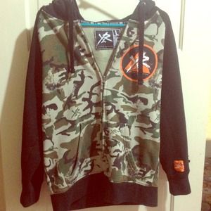 Young & Reckless zip up hoodie