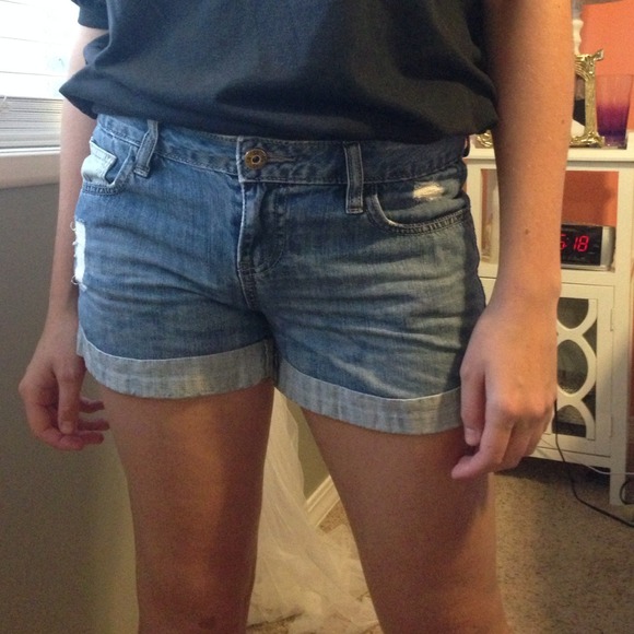Denim shorts
