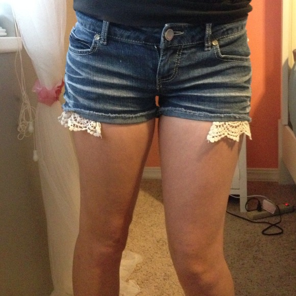 Denim shorts