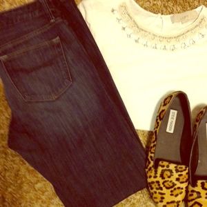 GAP size 4R Long and Lean medium wash jeans.