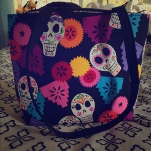 Fiesta sugar skull bag