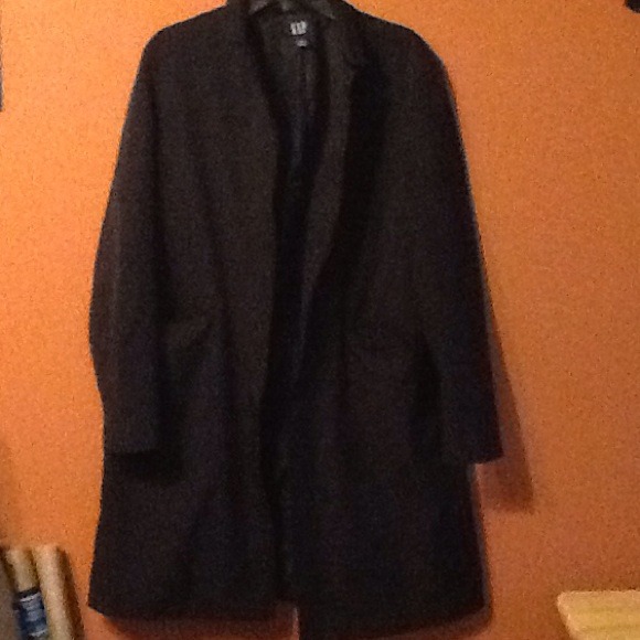 Black long trench coat /rain coat