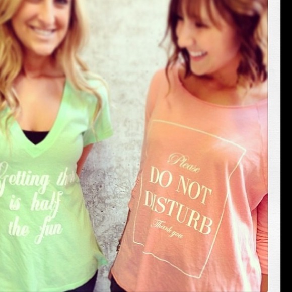 Wildfox Do Not Disturb long sleeve raglan - Picture 2 of 4