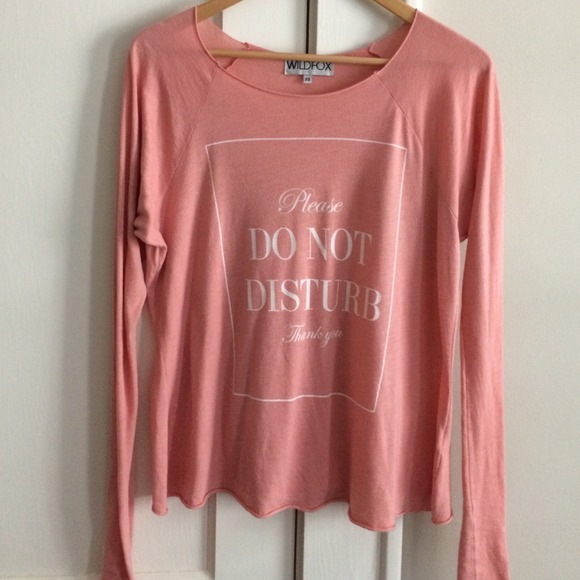 Wildfox Do Not Disturb long sleeve raglan - Picture 3 of 4