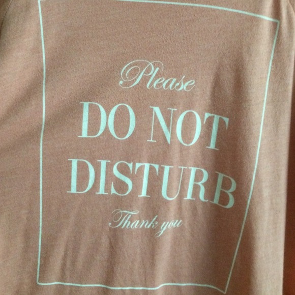 Wildfox Do Not Disturb long sleeve raglan - Picture 4 of 4