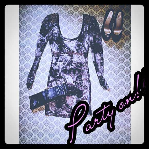Metallic Mini Dress