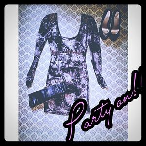 Metallic Mini Dress