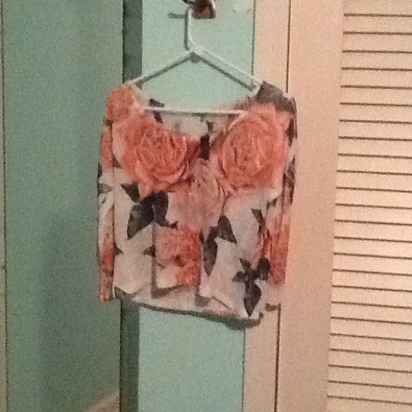 White rose sweater