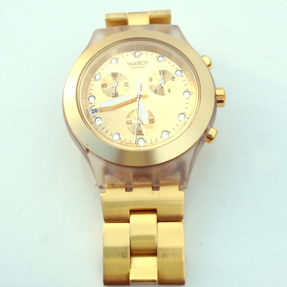 Beautiful Gold Swatch watch