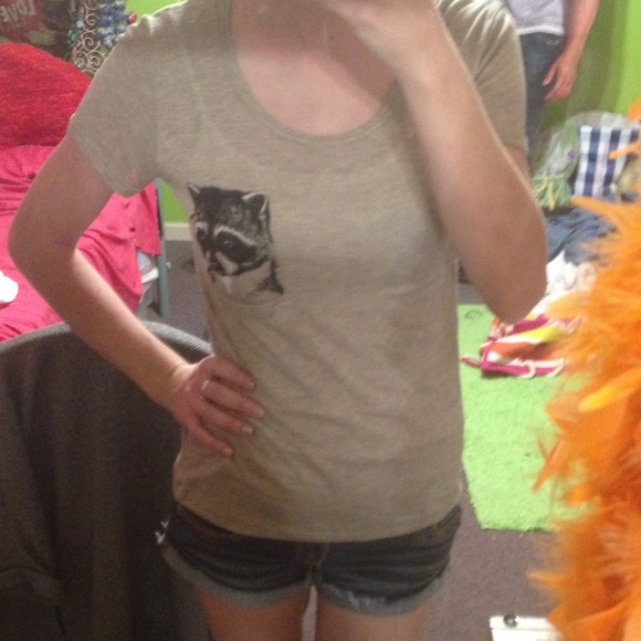 Raccoon pocket shirt from Rue 21!