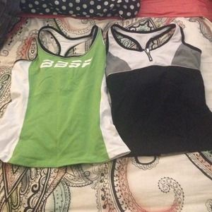 Set of two lined workout shells