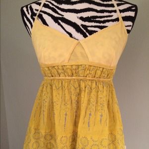 Free People Yellow Tank
