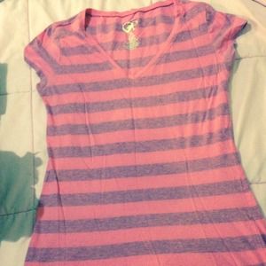 Pink and purple stripped Tshirt
