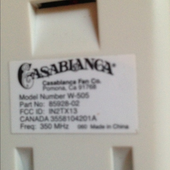 Casablanca ceiling fan remote controls (2) - Picture 3 of 3