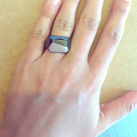 Diesel Black Asymmetric ring