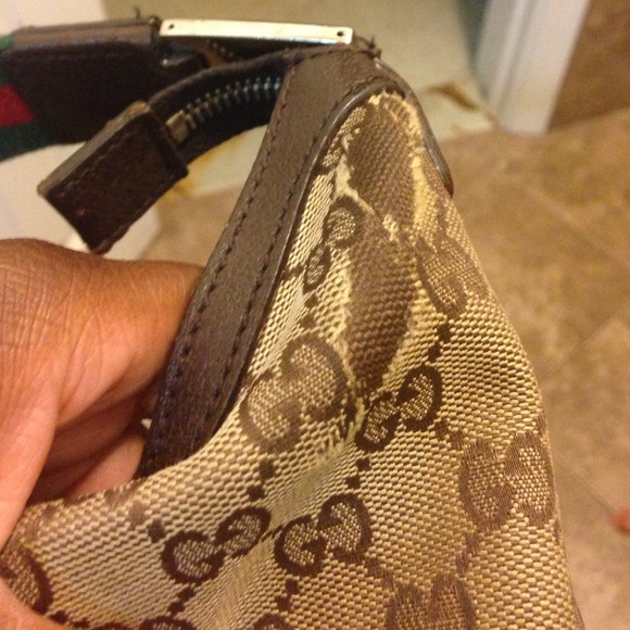 💯auth💯 Gucci canvas hobo - Picture 2 of 4