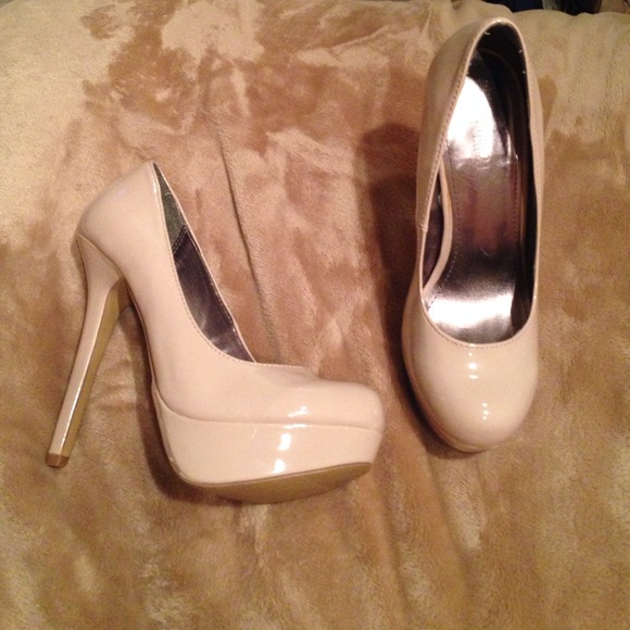 Forever 21 Shoes - Nude Platform Heels