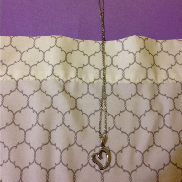 Sterling silver heart necklace