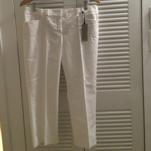 Express white crop pants
