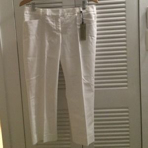 Express white crop pants