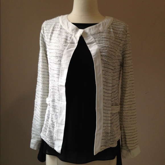 GORGEOUS GREY GIRL CARDIGAN BLAZER - Picture 4 of 4