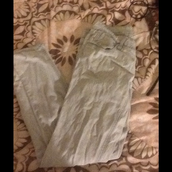 White grayish pants