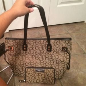 Calvin Klein handbag and wallet