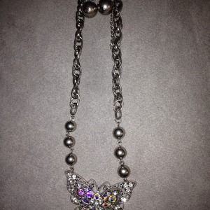 Butterfly necklets with earings